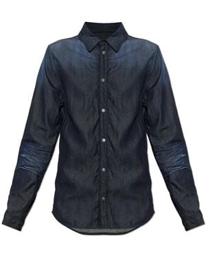 DIESEL Overhemden ,Blauw ,Katoen D-Synar Fsj 1 Shirt