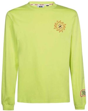 Gcds Long Sleeve T-Shirts - Green