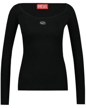 DIESEL Long Sleeve T-Shirts - Black