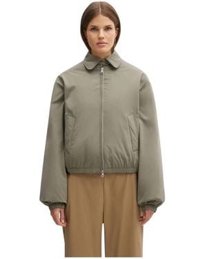 Our Legacy Jassen ,Groen ,Katoen Cropped Avenue Puffa Jas - Bruin