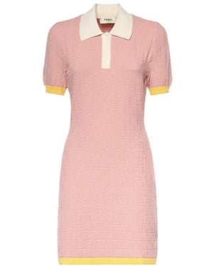 Fendi Knitted Dresses - Pink