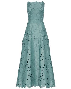 Costarellos Kleedjes ,Blauw ,Ps 2610 Maxi Dress - Groen