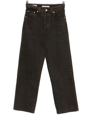 Levi's Jeans ,Bruin ,Straight Jeans - Zwart