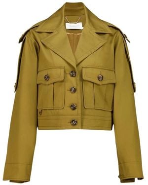Zimmermann Jassen ,Bruin ,Katoen Luna Drill Cargo Jacket - Groen
