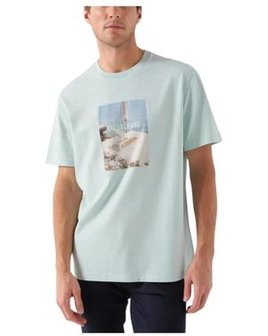 Salsa Jeans Bedrucktes T-Shirt - Blau