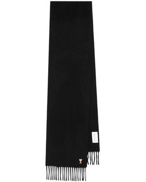 Ami Paris Winter Scarves - Negro