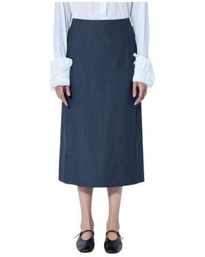 Jil Sander Midi Skirts - Blue