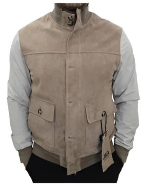 The Jack Leathers Leather Jackets - Grigio