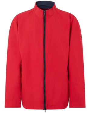 Paul & Shark Jassen ,Rood ,Polyester Zip Jacket