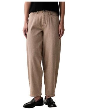 DKNY Mid Rise Baby Barrel Leg - Naturel