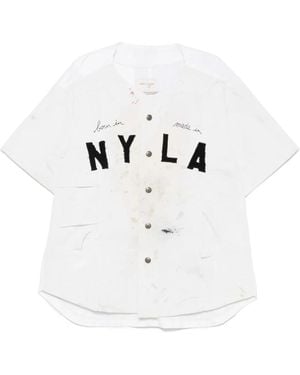 Greg Lauren Short Sleeve Shirts - White