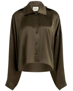 KHAITE Overhemden ,Groen ,Top H26