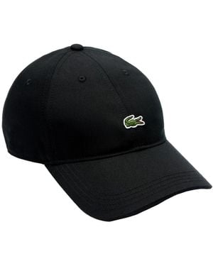 Lacoste Cappello nero non strutturato con piccolo logo