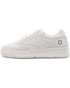 Date Schoenen ,Wit ,Leer Torneo Sneakers