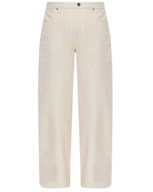 Self-Portrait Cream Denim Jeans - Natur