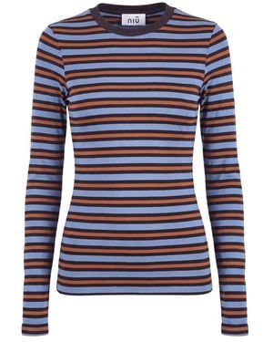 Niu Long Sleeve T-Shirts - Blue