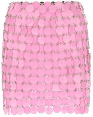 Rabanne Minifalda - Rosa
