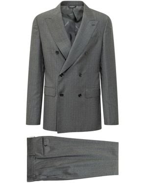 Dolce & Gabbana Double Breasted Suits - Gris