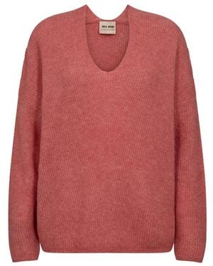 Mos Mosh V-Neck Knitwear - Rosa