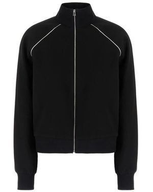 Tory Burch Hoodies & Sweatvesten ,Zwart ,Polyester Stijlvol Sweatshirt Voor Dagelijks Gebruik