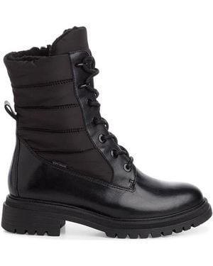 Tamaris Lace-Up Boots - Black