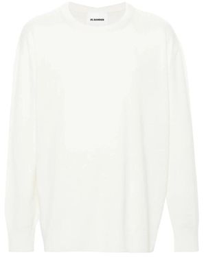 Jil Sander Truien & Vesten ,Sweater Cn Ls - Wit