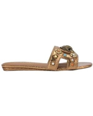 Kurt Geiger Sliders - Brown
