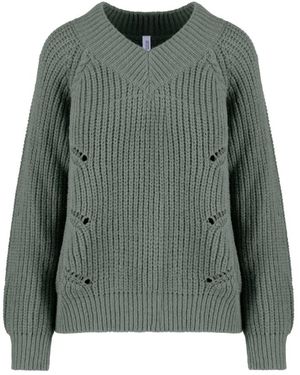 Bomboogie V-Neck Knitwear - Verde