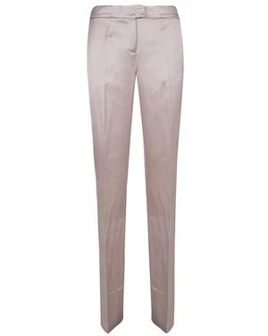 ANDAMANE Broeken ,Roze ,Leer Gladys Straight Pants - Grijs
