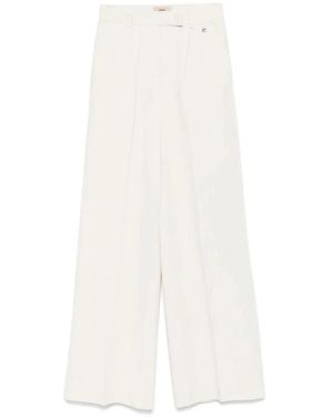 Herno Wide Trousers - Bianco
