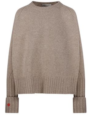 Tory Burch Merino Wollpullover - Natur