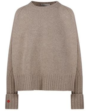 Tory Burch Round-Neck Knitwear - Bruin