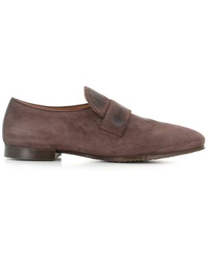 Alberto Fasciani Dunkelbraune slip-on wildlederschuhe