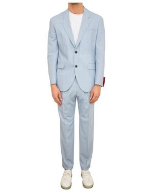 HUGO Single Breasted Suits - Azul