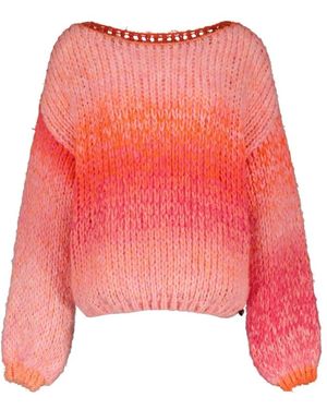 Amélie & Amélie Round-Neck Knitwear - Rojo