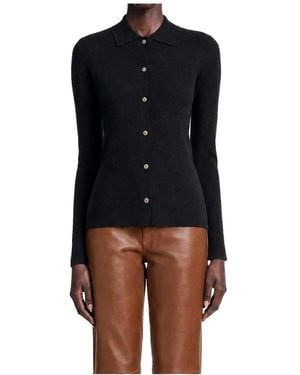 Max Mara Truien & Vesten ,Blauw ,Wol Smmlimone Cardigan - Zwart