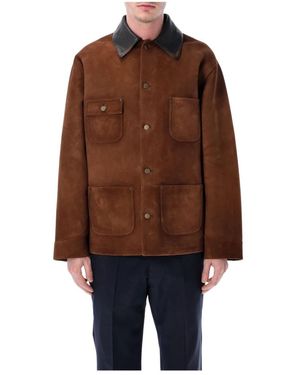 Prada Leather Jackets - Brown