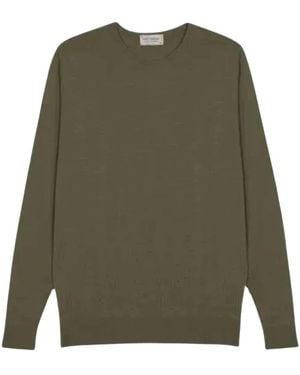 John Smedley Round-Neck Knitwear - Verde