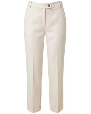 Marella Broeken ,Polyester Ghinea Straight Broeken - Naturel