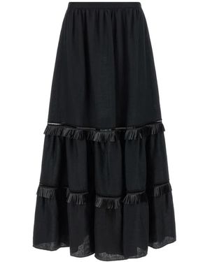 Kiton Maxi Skirts - Negro