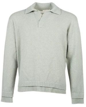 ATOMOFACTORY V-Neck Knitwear - Gris