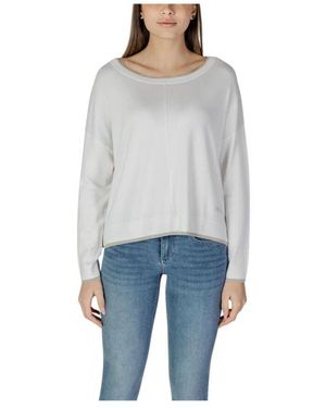 Liu Jo Weißer Viskosemischung Sweatshirt - Grau