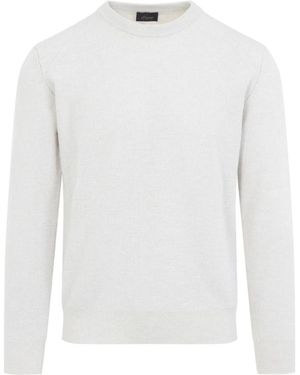 Brioni Round-Neck Strickwaren - Weiß