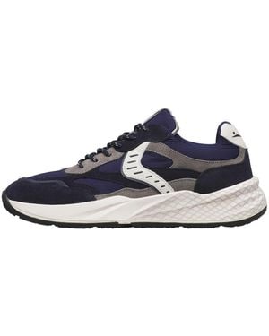 Voile Blanche Schoenen ,Veelkleurig ,Leer Club 22 Sneakers - Blauw