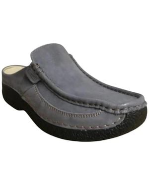 Wolky Schoenen ,Blauw ,Wol Roll Slide - Grijs