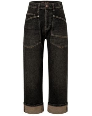 M·a·c Straight Jeans - Negro