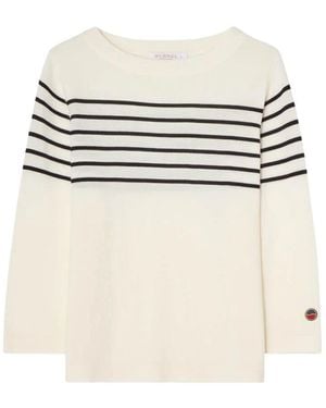 BUSNEL Round-Neck Knitwear - Blanc