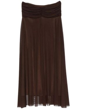 Twinset Midi Skirts - Brown