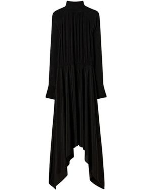 Filippa K Kleedjes ,Zwart ,Long Tie-Neck Dress