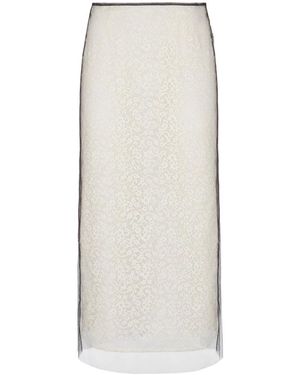 Fendi Midi Skirts - Blanco